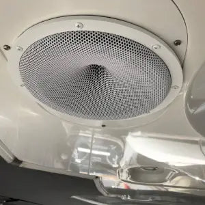 Car ceiling speaker with mesh cover