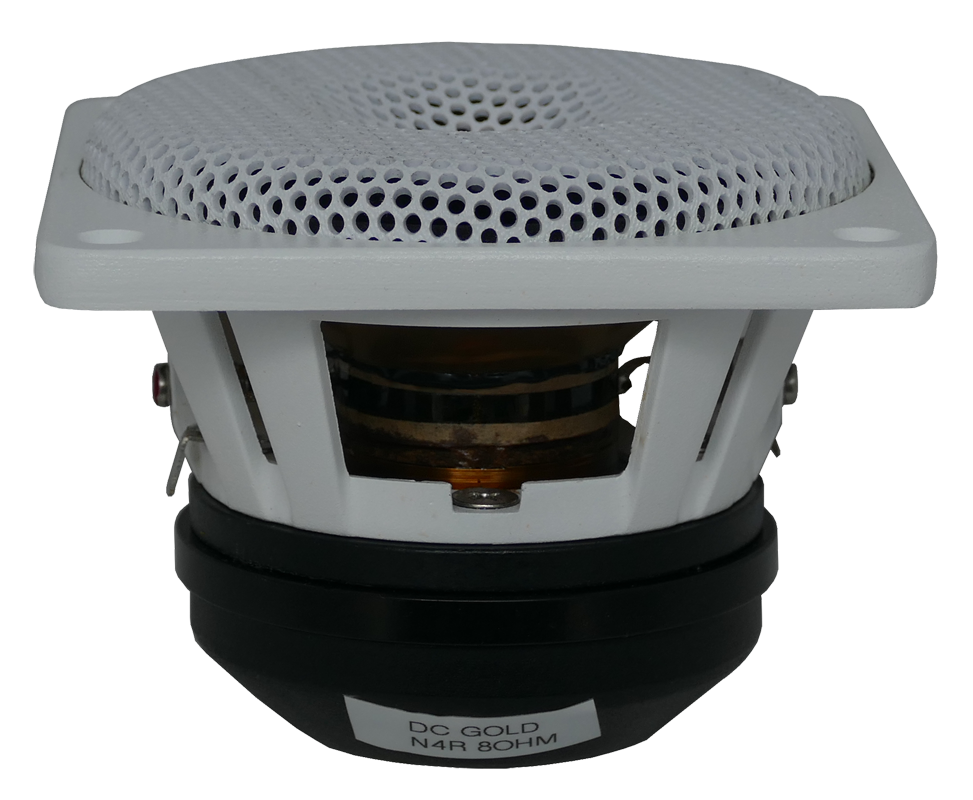 DC GOLD N4 Reference high-fidelity 4-inch marine speaker, handmade in USA.