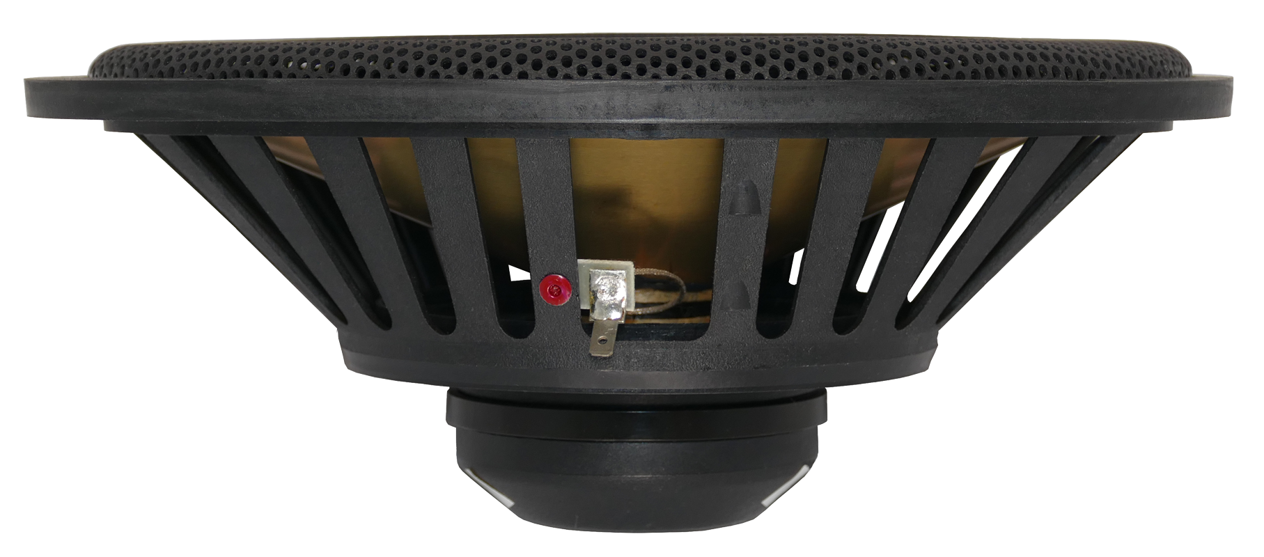 Premium 6x9 inch black side view of marine speaker N69 Reference with spiderless technology