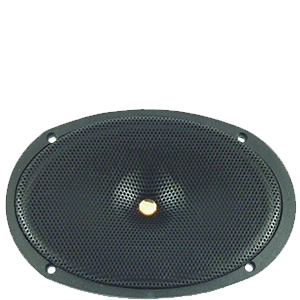 Premium 6x9 inch black front of marine speaker N69 Reference with spiderless technology.