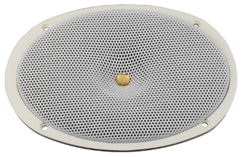 Premium 6x9 inch white top view marine speaker N69 Reference with spiderless technology.