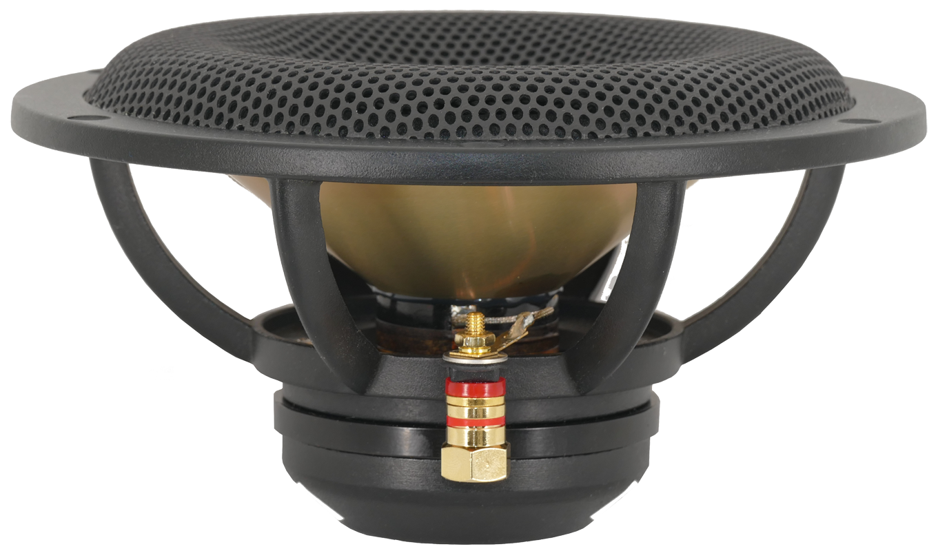 Best in class 7-inch marine speaker N7 Reference for superior sound quality black side view. 